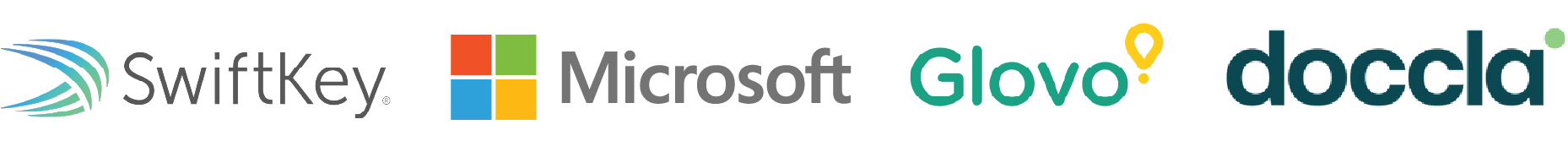 SwiftKey, Microsoft, Glovo, doccla